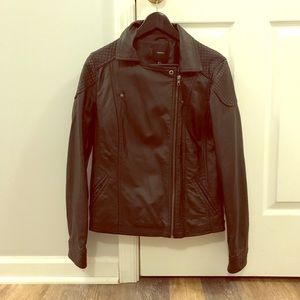 Faux Leather Moto Jacket